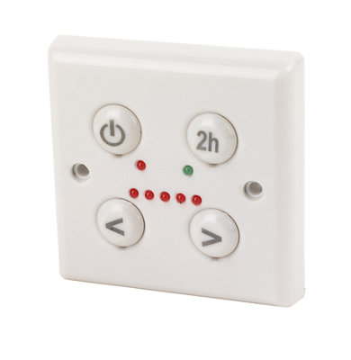 Tesla White Manual Heating Element Controller from B&Q