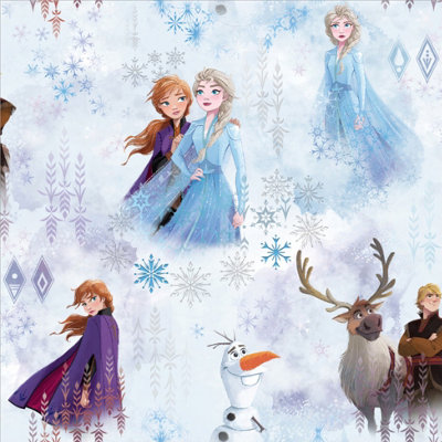 Disney Frozen 2 Wonder Wallpaper Blue Muriva 159510 - Image 5