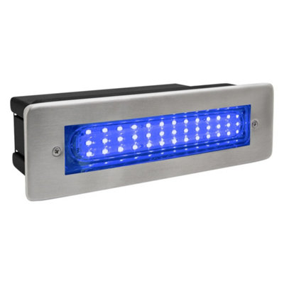 Long Life Lamps Company Led Brick Light Led Garden Wall Light Blue Colour Energy Saving Zlc10Blb from B&Q