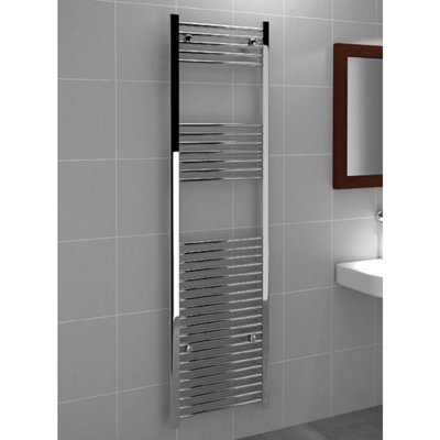 Vitellio Straight Chrome Towel Rail 1800 X 500mm from B&Q