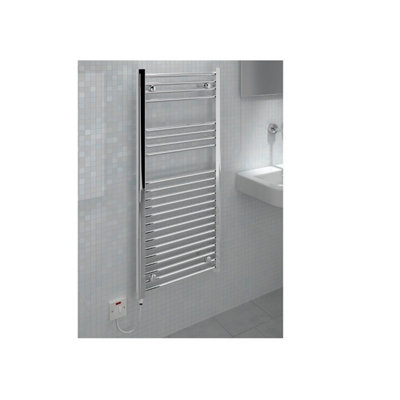 Vitellio Straight Towel Rail 1200 X 400mm from B&Q