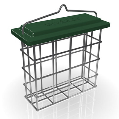 Peckish Steel Suet Cake Green All Weather Bird Feeder 0.7L from B&Q