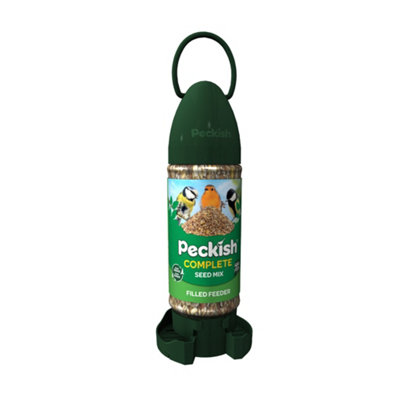 Peckish Complete Plastic Green Seed Mix & Feeder 0.4L from B&Q
