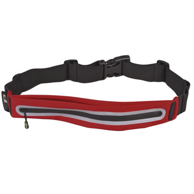 Ultimate Performance Ease Runners Expandable Waist Bag Red/reflective from B&Q