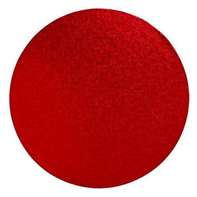 LarryRoo Round Cake BoardRed 12 Inch from B&Q