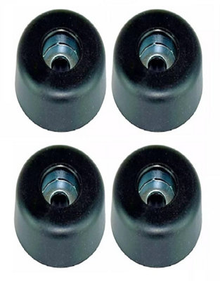 4 X Rubber Feet For Speaker Cabinets Flight Cases Amplifier With Washer Sc1019 from B&Q