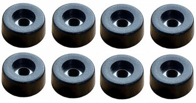 8 X Rubber Feet For Speaker Cabinets Flight Cases Amplifier With Washer Sc1015 from B&Q
