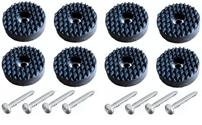 SCARFELL 8 X Rubber Feet 30mm X 10mm Furniture Speaker Cabinets Flight Cases Amplifier Sc1021 from B&Q