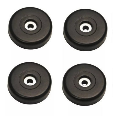 4 X Rubber Feet Large Low Profile 38mm X 10mm FurnitureAmpFlight Case Audio from B&Q