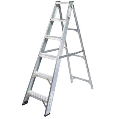Lyte Ladders and Towers MagnaStep 6 Tread Aluminium Swingback Step Ladder - Image 3