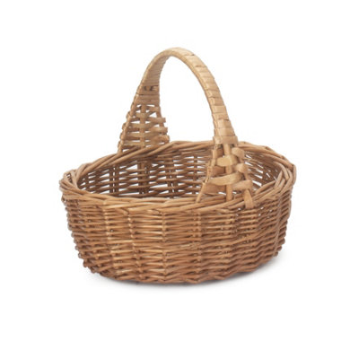 Hamper C028 Wicker Shopping Basket Mini Shopper Red
