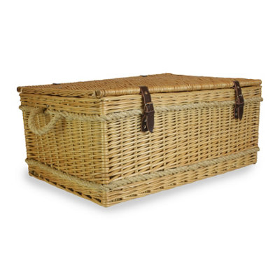 Red Hamper Eh033 Wicker Rope Handled Trunk Picnic Basket 72Cm