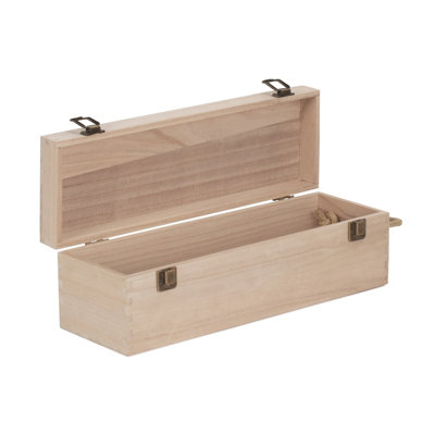 Red Hamper Wb008 Wood 35Cm Single Bottle Wooden Box from B&Q