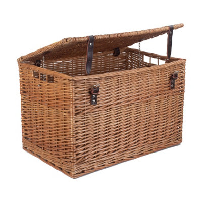 Red Hamper Eh042 Wicker Double Steamed Chest Picnic Basket 60Cm