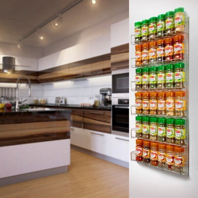 Neo 6 Tier Spice Rack For Kitchen Door Cupboard Or Wall