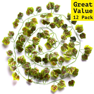 12 Best Artificial 7Ft210Cm Autumn Ivy Garland String Strand Twine DecorationIl05 from B&Q