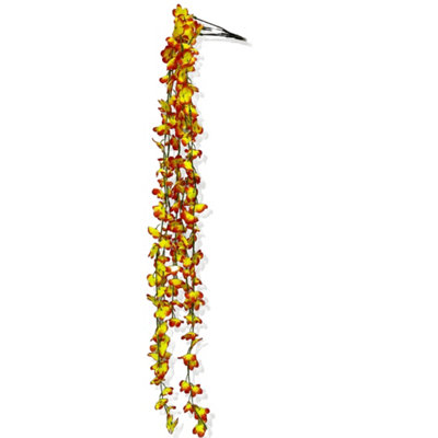 Best Artificial 80Cm Silk Orange Trailing Vine Flower Plant Wedding Garland Ivy from B&Q