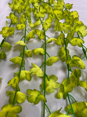 Best Artificial 80Cm Silk Trailing Vine Flower Plant Wedding Garland Ivy / Green from B&Q