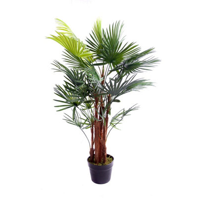 Best Artificial 3Ft90Cm Spider Finger Palm Tree from B&Q