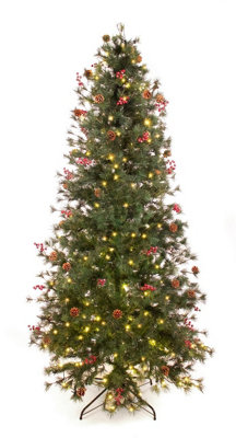 Best Artificial 7.5Ft225Cm Pre Lit Deluxe Decorated Christmas Tree from B&Q