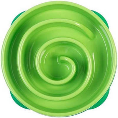 Outward Hound Dog Food Slow Feeder Bowl Interactive Fun GreenSmall from B&Q