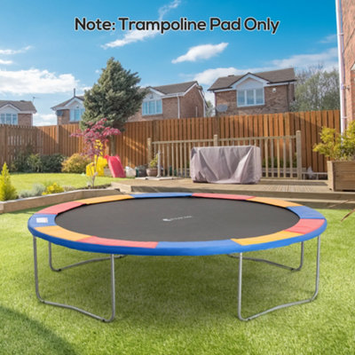 B&Q -  12Ft Trampoline Spring CoverPlastic Trampoline PadMulticoloured