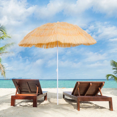 Outsunny Garden Patio Hawaii Beach Sun Umbrella Sunshade Outdoor Folding Tilting Parasol from B&Q