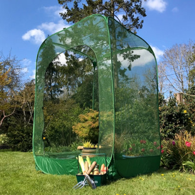 Gardenskill Pop Up Raspberry Fruit Cage Anti Bird Netting Plant Protection Cover 1.25M X 1.85M H from B&Q