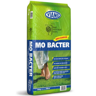 Viano Mo Bacter Organic Lawn Fertiliser & Moss Killer5Kg (Decanted) from B&Q