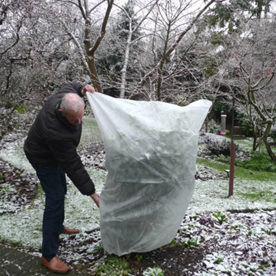 Gardenskill Ultra Thick 50Gsm Frost Protection Fleece Winter Plant Warmer Jacket 1.25 X 2M H from B&Q