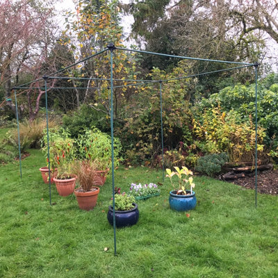 Gardenskill Fruit & Vegetable Cage Kit 1.2X1.2X0.65M HighGarden Plant Protection Raised Bed Grow HouseFrame Only No Netting from B&Q
