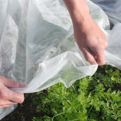 Gardenskill Frost Fleece Winter Plant & Vegetable Bed Row Cover Sheet 2M X 6M from B&Q