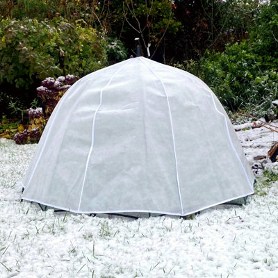Gardenskill Frost Brolly 50Gsm Fleece Winter Protection Umbrella Plant Cover Grow House 1.2X0.75M H from B&Q
