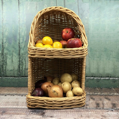 B&Q -  Wicker Willow Vegetable & Fruit Storage Basket