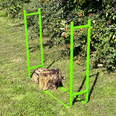 Selections Metal Log Rack And Firewood Storage Tidy from B&Q