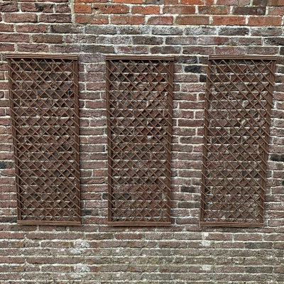 Selections Set Of 3 Willow Trellis Framed Panel (120Cm X 45Cm) from B&Q