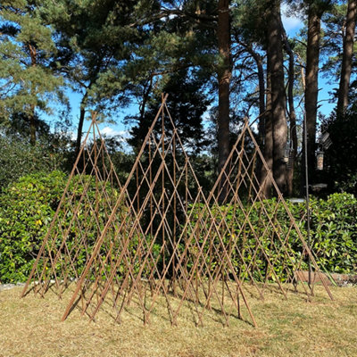 Selections Set Of Three Expanding Willow Garden Obelisks (1.5M) from B&Q