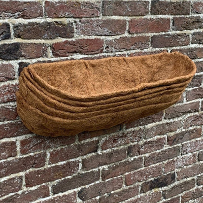 Selections Preformed Coco Liner Extra Deep for Garden Wall Basket Hayrack Trough Planter (60cm / 24 Inch) – Pack of 5 - Image 4