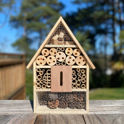 Selections Wooden InsectButterflyBug & Bee House For The Garden from B&Q