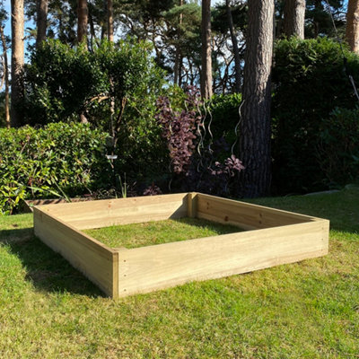 Selections Wooden Raised Vegetable Bed (122Cm X 18Cm) from B&Q