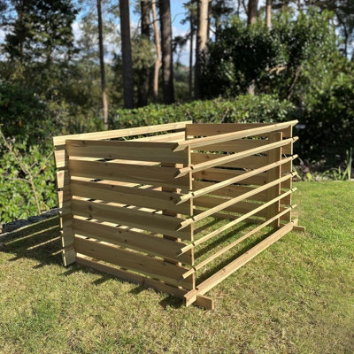 Selections Wooden Slatted Garden Composter (65Cm X 120Cm) from B&Q
