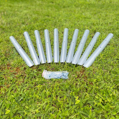 Selections Lawn Edging Log Roll Stakes (Pack Of 10) from B&Q