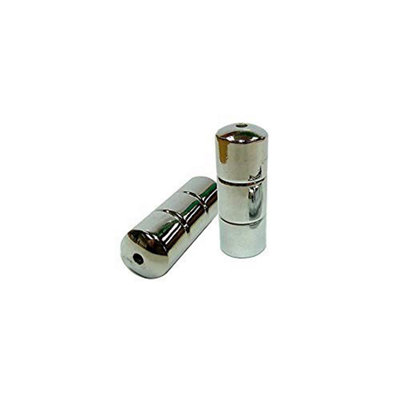 2 X Chrome Designer Roman Blind Light Cord Pull Weight from B&Q