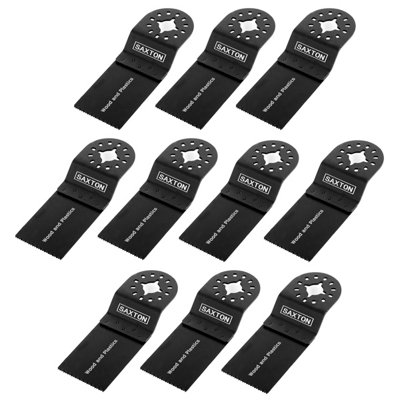 B&Q -  Saxton Sh35Wb10 Oscillating Multitool 35mm Wood Blade Pack Of 10