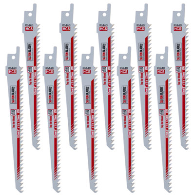 B&Q -  Saxton 150mm Reciprocating Sabre Saw Wood Blades R644DPack Of 10