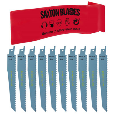 Saxton Blades 10X Saxton R610Df Reciprocating Saw Demolition Blades Wood Metal from B&Q