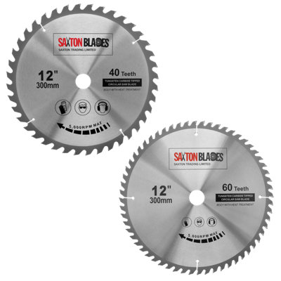 Saxton Blades Saxton Tct300Mxa Tct Circular Blade 300mm Pack A from B&Q
