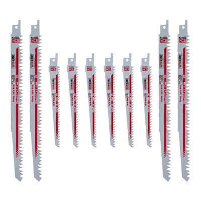 Saxton Blades Rpr10Mxc Saxton 10 Blade Reciprocating Sabre Saw Combo Wood from B&Q