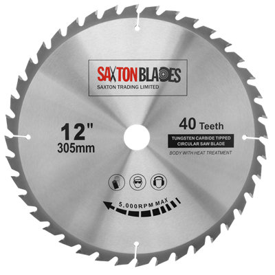 Saxton Blades Saxton Tct30540T Tct Circular Blade 305mm X 40T from B&Q