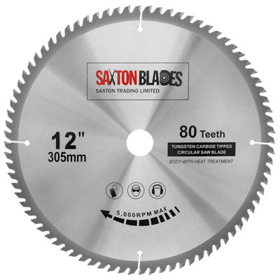 Saxton Blades Saxton Tct30580T Tct Circular Blade 305mm X 80T from B&Q